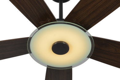 52'' Ceiling Fan with Remote and Dimmable Light Kit for Smart Home
