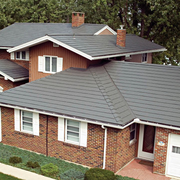 Metal Roofing - Oxford Metal Shingle in Deep Charcoal