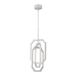 Feiss Audrie 6-Light LED Hi Gloss Grey Pendant - Products