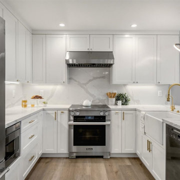 Calcatta Gold- Kitchen and First Floor Remodel