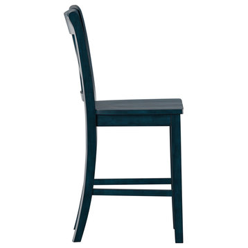 Patrick Double X Back 24"H Counter Height Chair, Set of 2
