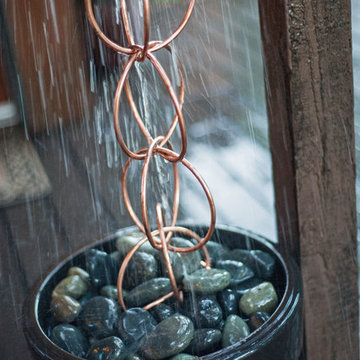 Double Link Rain Chain - Polished Copper by Good Directions