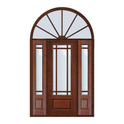 Prehung Patio Side lights-Transom Door 96 Marginal 9 Lite Marginal - Patio Doors