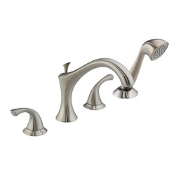 Delta Addison&trade; Roman Tub with Hand Shower Trim - Tub And Shower Faucet Sets