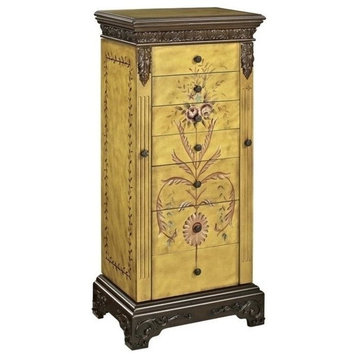 Bowery Hill Hand Painted Jewelry Armoire