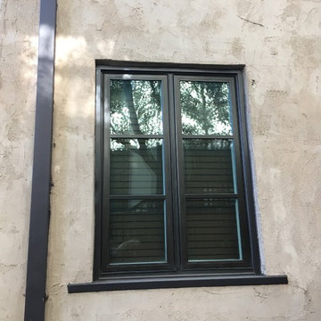 Spanish Style Brown Windows Milgard Ultra Special Installation to keep the look