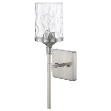 Capital Lighting Colton HomePlace 1-Light Sconce 628811BN-451, Brushed Nickel
