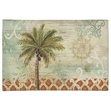 Spice Palm 3'x5' Chenille Rug