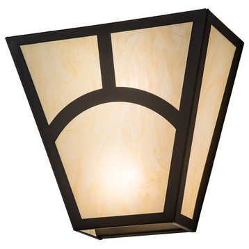 13 Wide Mission Hill Top Wall Sconce