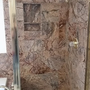 Brass Marble Master Bath