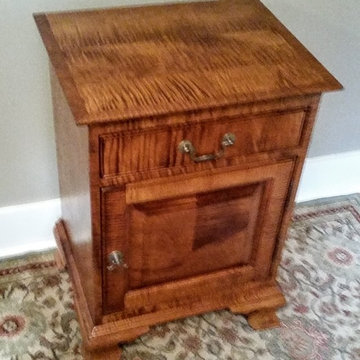 Tiger Maple Nightstand - Early American Inspired