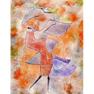 Paul Klee Diana in the Autumn Wind, 21"x28" Wall Decal