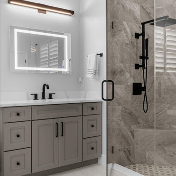 From Dated to Dazzling Complete Master Bathroom Makeover