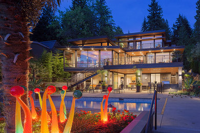 Example of a trendy exterior home design in Seattle