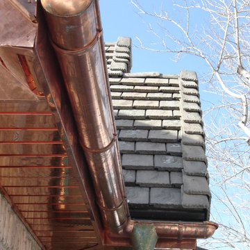 6" Copper Half Round Gutter