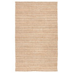 Jaipur - Jaipur Living Cornwall Natural Stripe Beige/Blue Area Rug, 5'x8' - A cool twist on a natural area rug, this cotton and jute blend layer boasts coastal allure with blue, gray, and white stripes woven throughout the organic fibers. Texture-rich and casually elegant, this accent offers transitional style to any space.