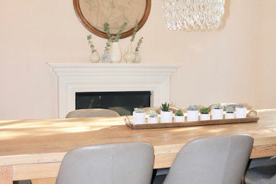 Inspiration for a dining room remodel in Orange County