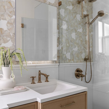 Gracefully Neutral Principal Bedroom, Great Neck, NY