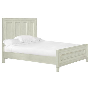 Magnussen Raelynn Queen Panel Bed in Weathered White