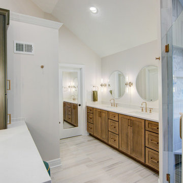 Primary Bathroom Remodel with Tub Removal & Shower Relocation