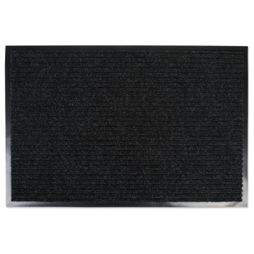 Charcoal Ribbed Walk Off Utility Mat 24"x36"