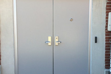 Doors on a condo building