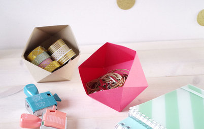 DIY : Réalisez un vide-poches en origami