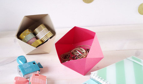 DIY : Réalisez un vide-poches en origami
