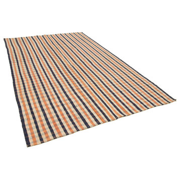 Rug N Carpet - Hand-knotted Turkish 6' 11'' x 11' 1'' Tribal Kilim Rug