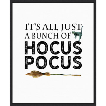Canvas Art Framed 'Just a Bunch of Hocus Pocus Broom', 16x20"