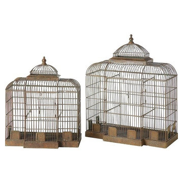 HUGE Vintage Style Birdcages, Set of 2