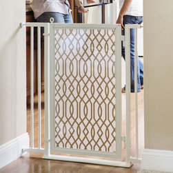 Fusion Gates - Fusion Gate with Gold Lattice Design - Dog Gates