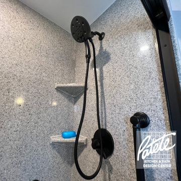 Black and White Bathroom Handheld Shower Head