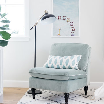 Soft Moss Green Gender-Neutral Nursery Chair