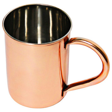 Alchemade Smooth Stainless Steel Copper Plated Mugs - 12 oz
