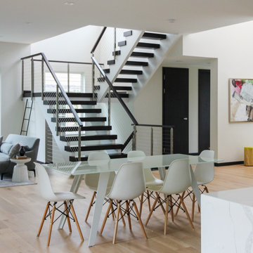 Project #70 | Open-Riser Staircase with Cable Railing