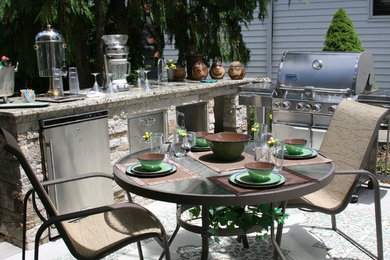 Patio - coastal patio idea in Other