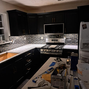 Modern Black Kitchen Remodel in South New Jersey