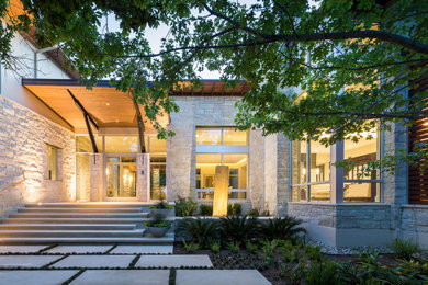 Trendy exterior home photo in Austin