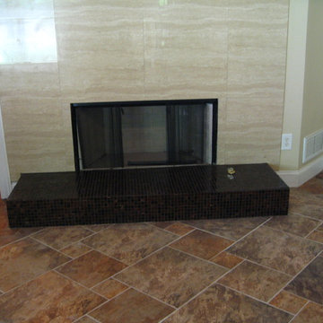 Basement tile installation