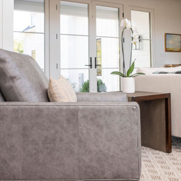 Clean,  modern living room