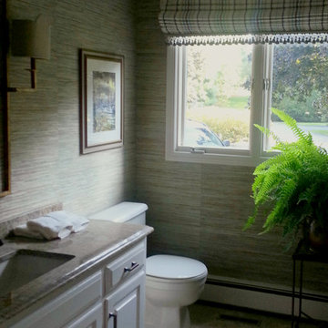 Grasscloth Bathroom