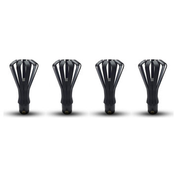 Big Kahuna Gas or LP Propane Tiki Torch Head, Curled Finger, 4 Pack