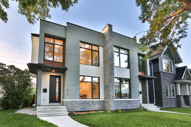 Trendy home design photo in Calgary