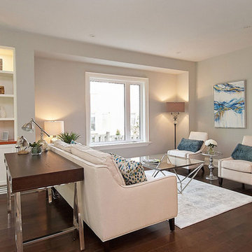 High-End Open Concept Interior Design: Living Room