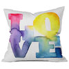 Cmykaren Love 4 Throw Pillow, 20"x20"