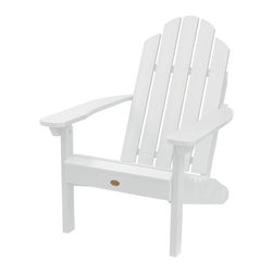 Highwood - Highwood AD-CLAS1-WHE Classic Adirondack Beach Chair, Recycled Eco-Friendly - Adirondack Chairs