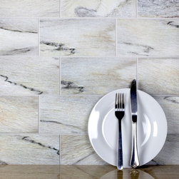 Abolos - Nature 4 in x 8 in Glass Subway Tile in Crema Cielo - Mosaic Tile