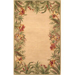 KAS Rugs & Home - Sparta 3151 Ivory Rainforest Rug, 3'6"x5'6" - Sparta 3151 Ivory Rainforest 3'6"x5'6". Hand-Tufted of 100% Wool with Cotton Backing. Made in China. Vacuum regularly & spot clean stains. Professional cleaning recommended periodically.