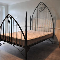 Wrought Iron Dragonfly Bed - Bed Frames